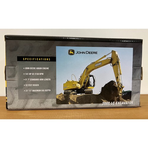 43 - ERTL, JOHN DEERE, 200C LC EXCAVATOR, REF: 15706, DIE CAST, 1:50, BOXED, GREAT CONDITION