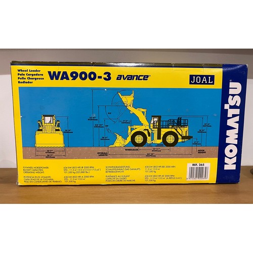 47 - KOMATSU WA900-3 WHEEL LOADER, REF:265, DIE CAST, 1:50, BOXED, GREAT CONDITION