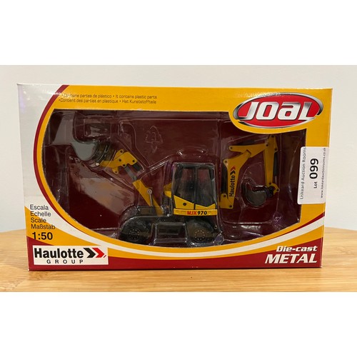 99 - JOAL HAULOTTE GROUP, MULTIJOB MJX 970 WITH BUCKET, REF:218, 1:50, DIE CAST, BOXED, GREAT CONDITION