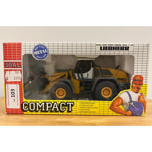 103 - JOAL COMPACT LIEBHERR L 564, WHEEL LOADER, REF:263, 1:50, DIE CAST, BOXED, GREAT CONDITION