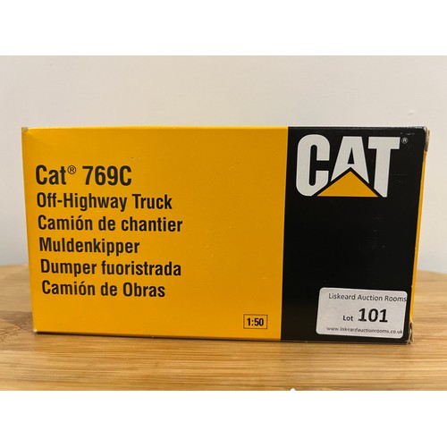 101 - CATERPILLAR CAT 769C OFF-HIGHWAY TRUCK, ART NO.222, 1:50, DIE CAST, BOXED, GREAT CONDITION