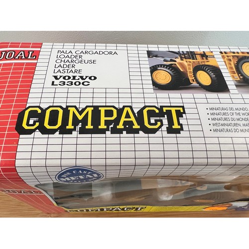 106 - JOAL COMPACT VOLVO L330C LOADER, REF:197, 1:50, DIE CAST, BOXED, GREAT CONDITION