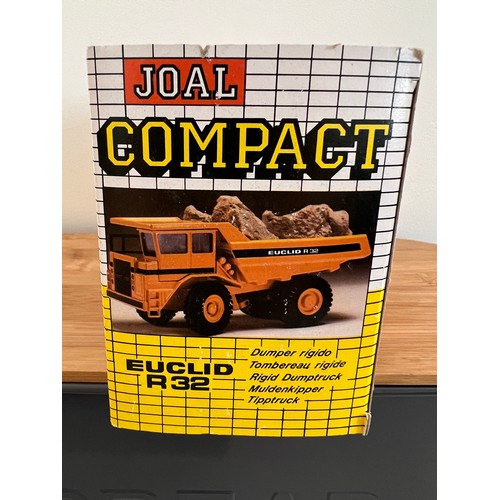 109 - JOAL COMPACT, EUCLID R32, REF:228, RIGID DUMPTRUCK, 1:50, DIE CAST, BOXED, GREAT CONDITION