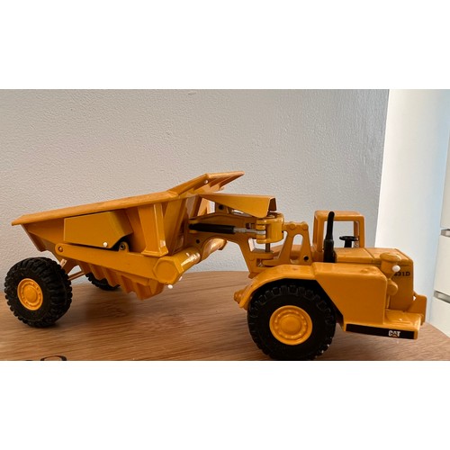 110 - JOAL COMPACT, CATERPILLAR TRACTOR WITH DUMPER 631, REF:222, 1:70, DIE CAST, BOXED, GREAT CONDITION