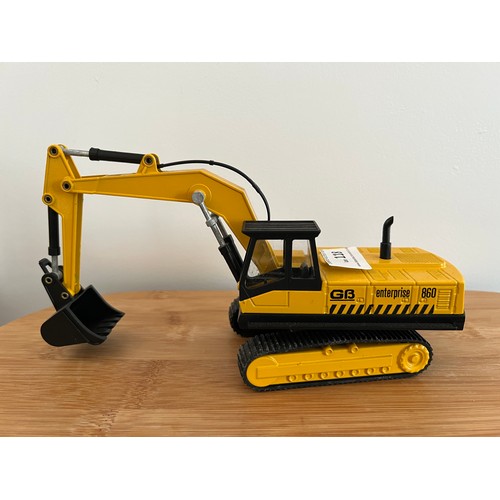 118 - MAJORETTE 860 ENTERPRISE, REF:4513, 1:50, EXCAVATOR, DIE CAST, GOOD CONDITION, NO BOX