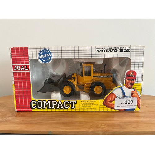 119 - JOAL COMPACT VOLVO BM LOADER  L70C, REF:181, 1:50, DIE CAST, BOXED, GOOD CONDITION