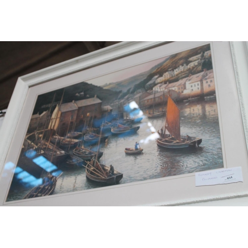 454 - RODNEY CHARMAN POLPERRO LARGE FRAMED PRINT