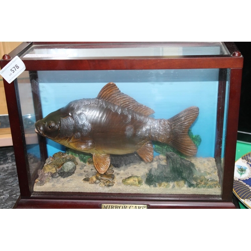 578 - CASED DANBURY MINT MIRROR CARP 10