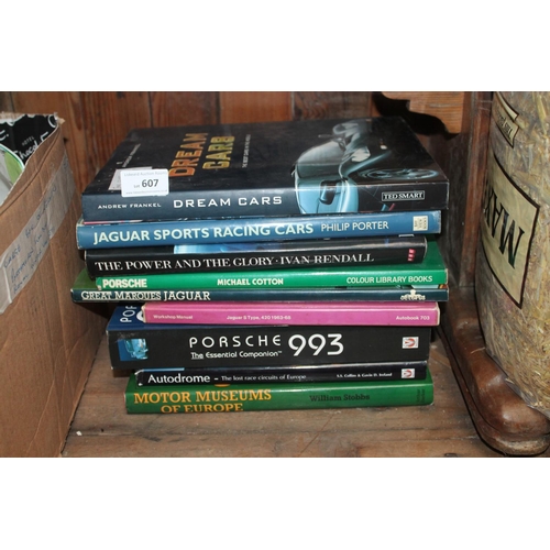 607 - SELECTION OF CAR ENTHUSIAST BOOKS