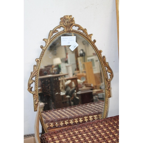 390 - VINTAGE GILT WALL MIRROR