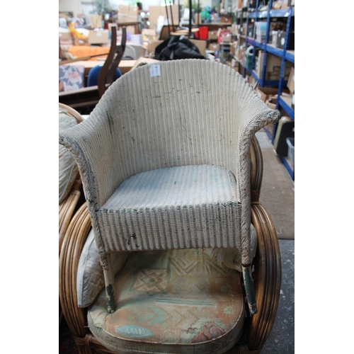 588 - LLOYD LOOM STYLE CHAIR