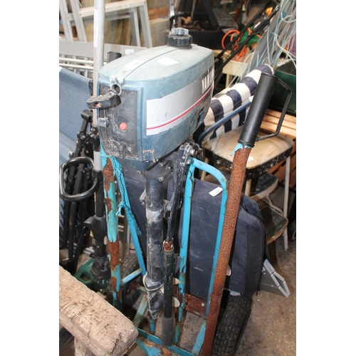 156 - YAMAHA 2 OUTBOARD ENGINE (UNTESTED/NOT SEIZED)