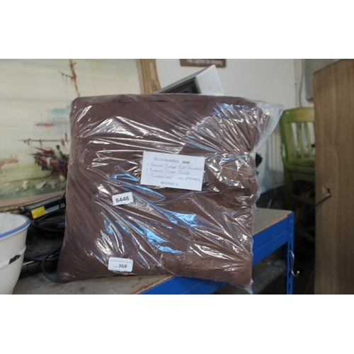 368 - BROWN SINGLE BEDDING SET