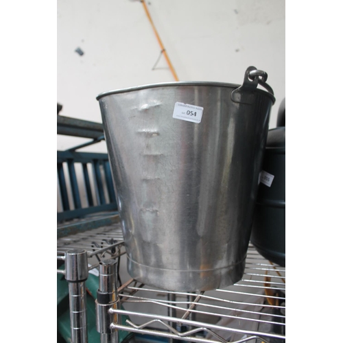 54 - LARGE STAINLESS STEEL MILKING BUCKET