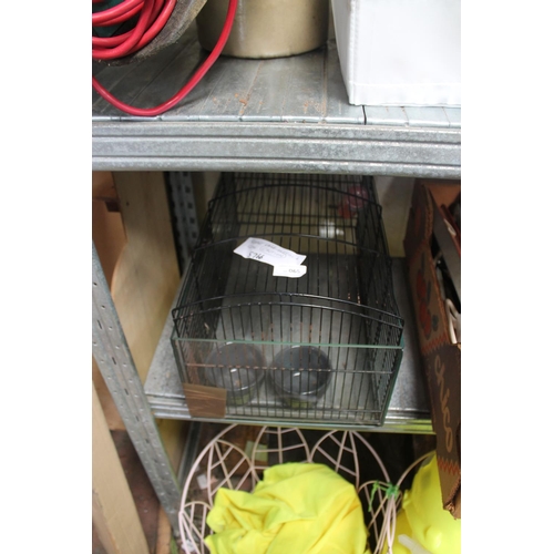 65 - RODENT CAGE WITH GLASS CASING