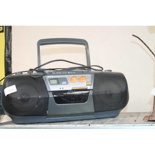 129 - JVC PORTABLE CD PLAYER