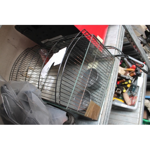 49 - METAL RODENT CAGE WITH GLASS SURROUND