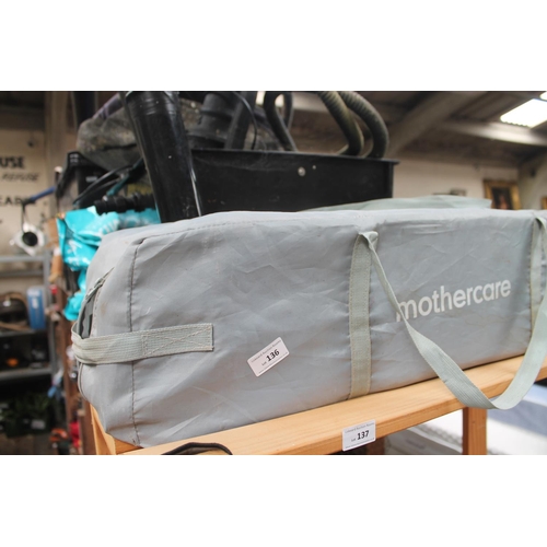 136 - CASED MOTHERCARE TRAVEL COT