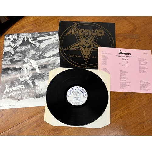 3 x Venom LPs - Venom - Welcome To Hell (with Lyric Sheet and