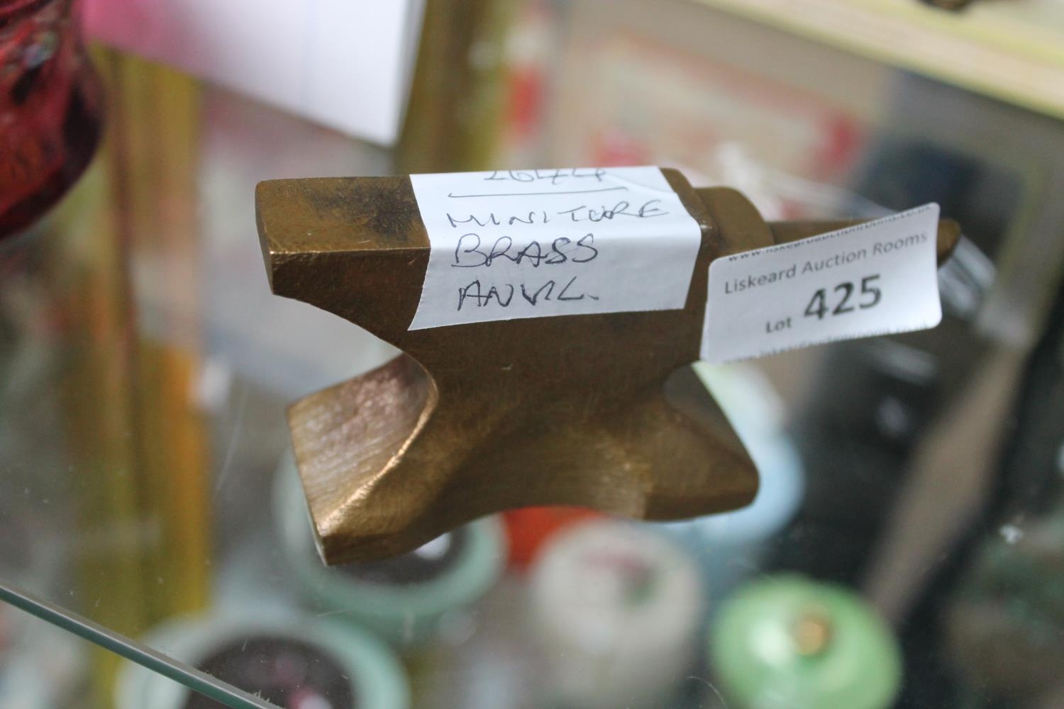 MINIATURE BRASS ANVIL