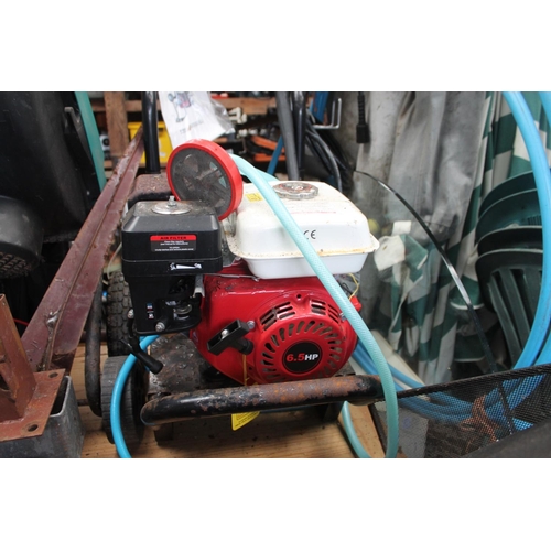 205 - WHEELED PETROL PRESSURE WASHER