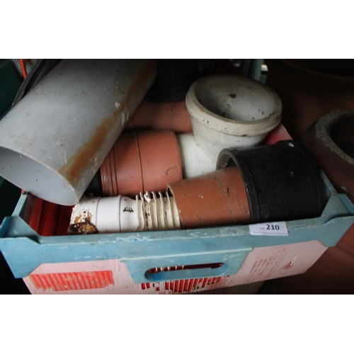 210 - 2 X BOXES OF ASSORTED PLUMBING PIPES