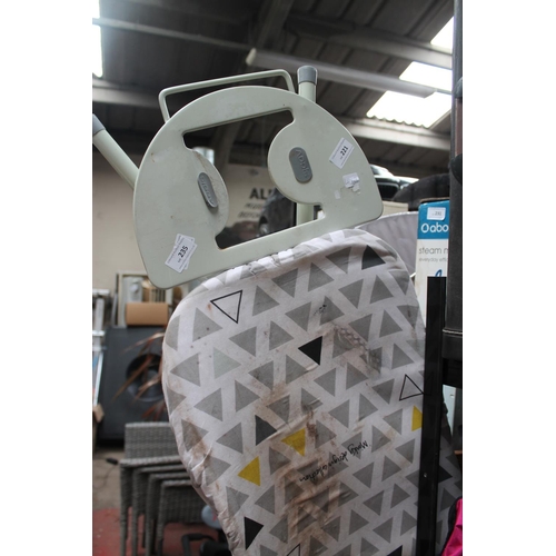235 - ADDIS IRONING BOARD WITH COVER