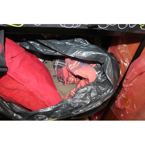 239 - BIN BAG FULL OF BLANKETS