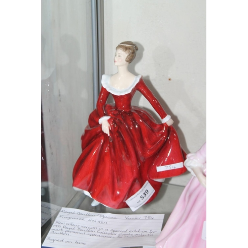 539 - ROYAL DOULTON FIGURINE - NEW COLOUR VERSION SPECIAL EDITION 1991 ROYAL DOULTON COLLECTION EVENT - TO... 