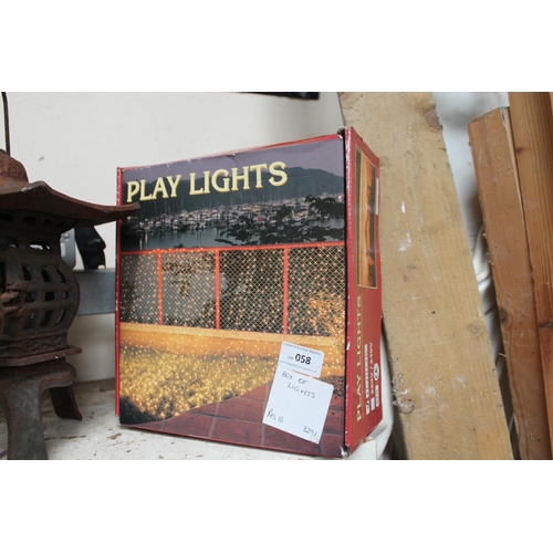 58 - BOX OF LIGHTS, IDEAL FOR CHRISTMAS DISPLAY