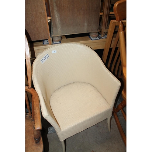 688 - PAINTED LLOYD LOOM STYLE CHAIR