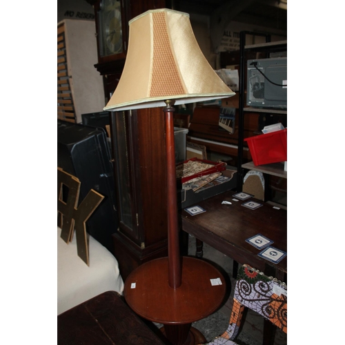 734 - 1960S MAH STANDARD LAMP WITH DUMB WAITER