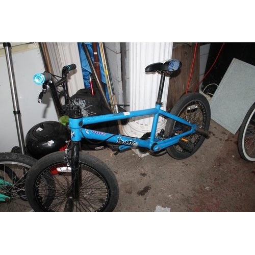 838 - BLUE BOYS BMX WITH FULL STUNT PEGS