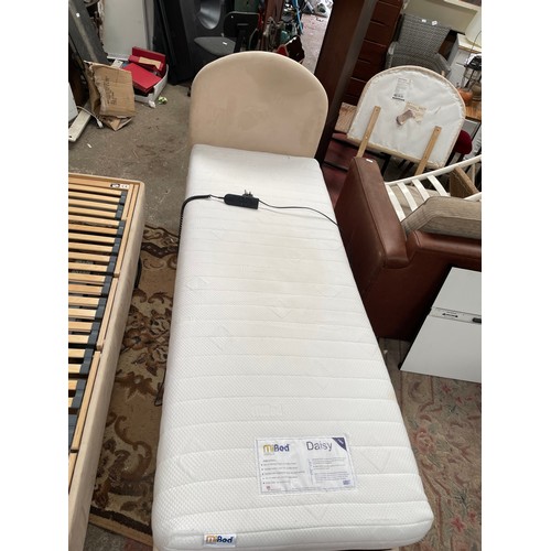 681 - SINGLE MEMORY FOAM ELECTRIC RISING SINGLE BED