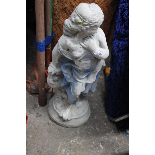 180 - FEMALE GARDEN STATUE.