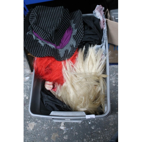 311 - BOX OF FANCY DRESS ITEMS