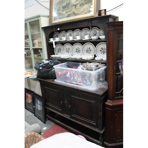 344 - DARKWOOD DRESSER