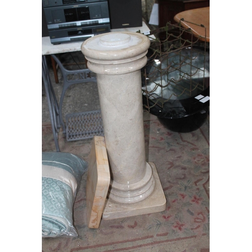 517 - MARBLE PLINTH