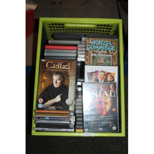 163 - LARGE CRATE OF MIXED DVDS