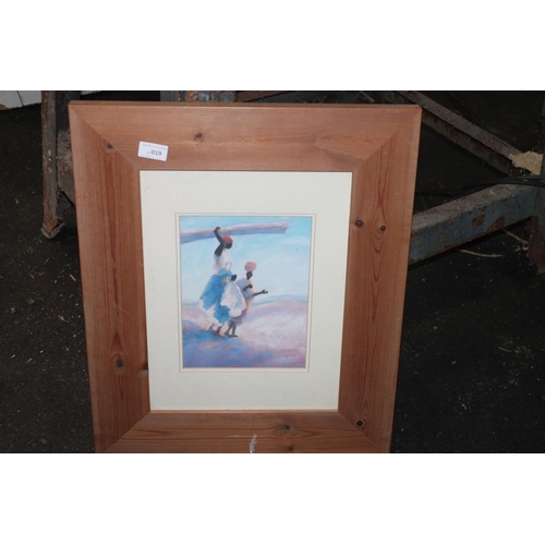 19 - THICK PINE FRAMED PRINT