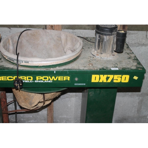 24 - RECORD POWER DX750 DUST EXTRACTOR - TESTED AND WORKING