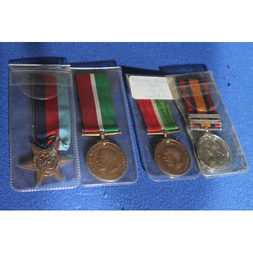 321 - SELECTION OF WAR MEDALS   ORIGINAL PTE J.PRINCE SOUTH AFRICA 
A.SILVEIRA MERCANTLE MARINE