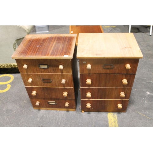 380 - 2 X FOUR DRAW BEDSIDE CHESTS