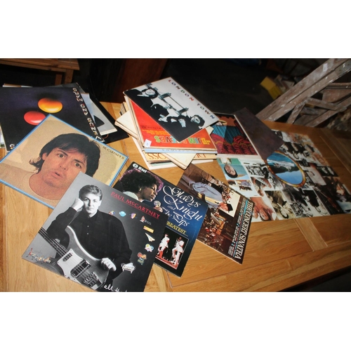 457 - QTY OF COLLECTABLE RECORDS INCLUDING MONTY PYTHON, THE BEATLES ETC