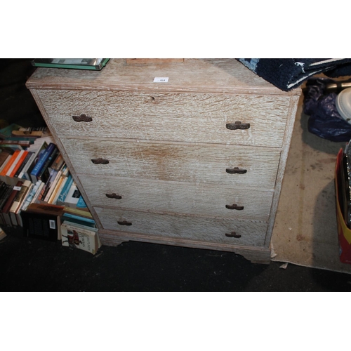 464 - FOUR DRAW VINTAGE ASH COLOURED CHEST