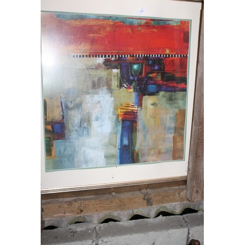 483 - LARGE FRAMED AND GLAZED PRINT