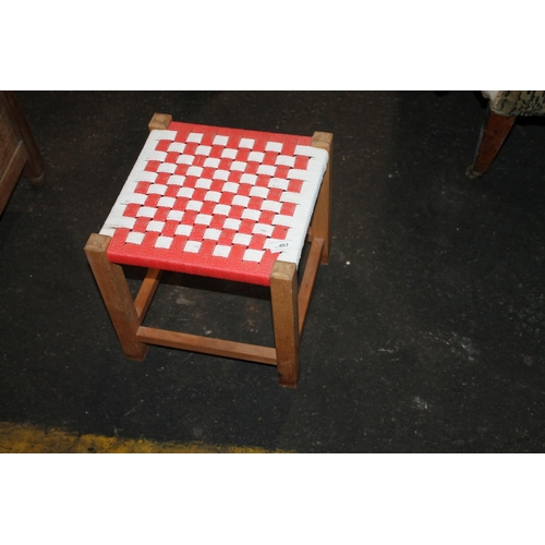 497 - STRING TOPPED FOOTSTOOL