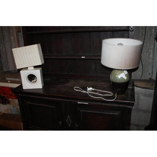 557 - TWO MODERN LAMPS AND SHADES