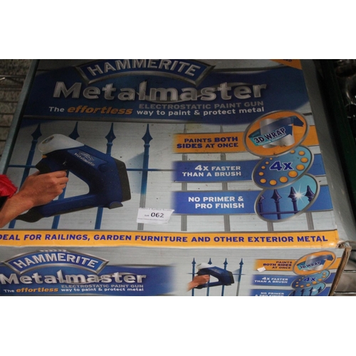 62 - BOXED HAMMERSTEIN UNUSED ELECTROSTATIC PAINT GUN