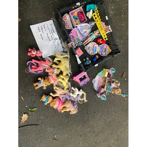 209 - VINTAGE TOYS 1980S-1990S MY LITTLE PONY GENERATION 1 AND 2, TROLLS, CAREBEARS, AND POLLY POCKETS